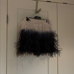 Gorgeous Feathered Ombre Skirt